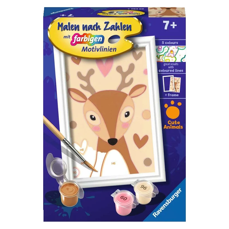 Malen nach Zahlen - Niedliches Reh