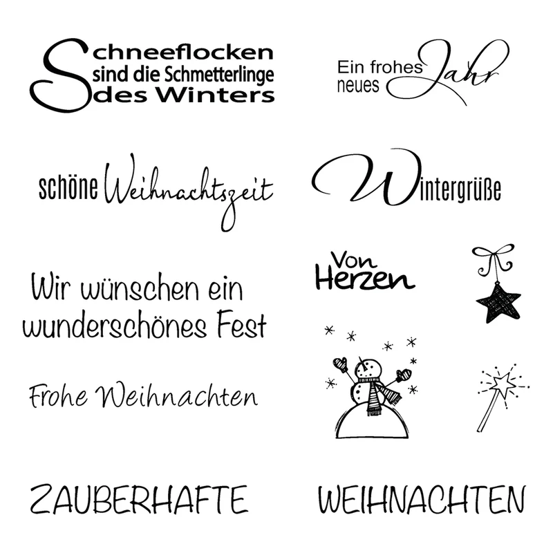 Clear Stamps Weihnachten schöne Weihnachtszeit