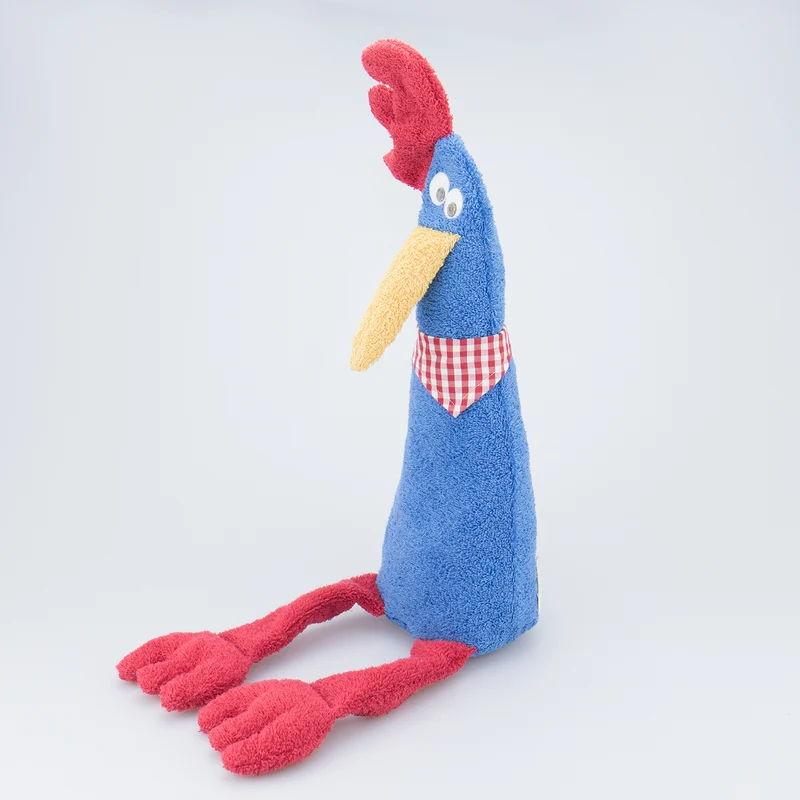 Efie Kuscheltier großer Hahn - blau