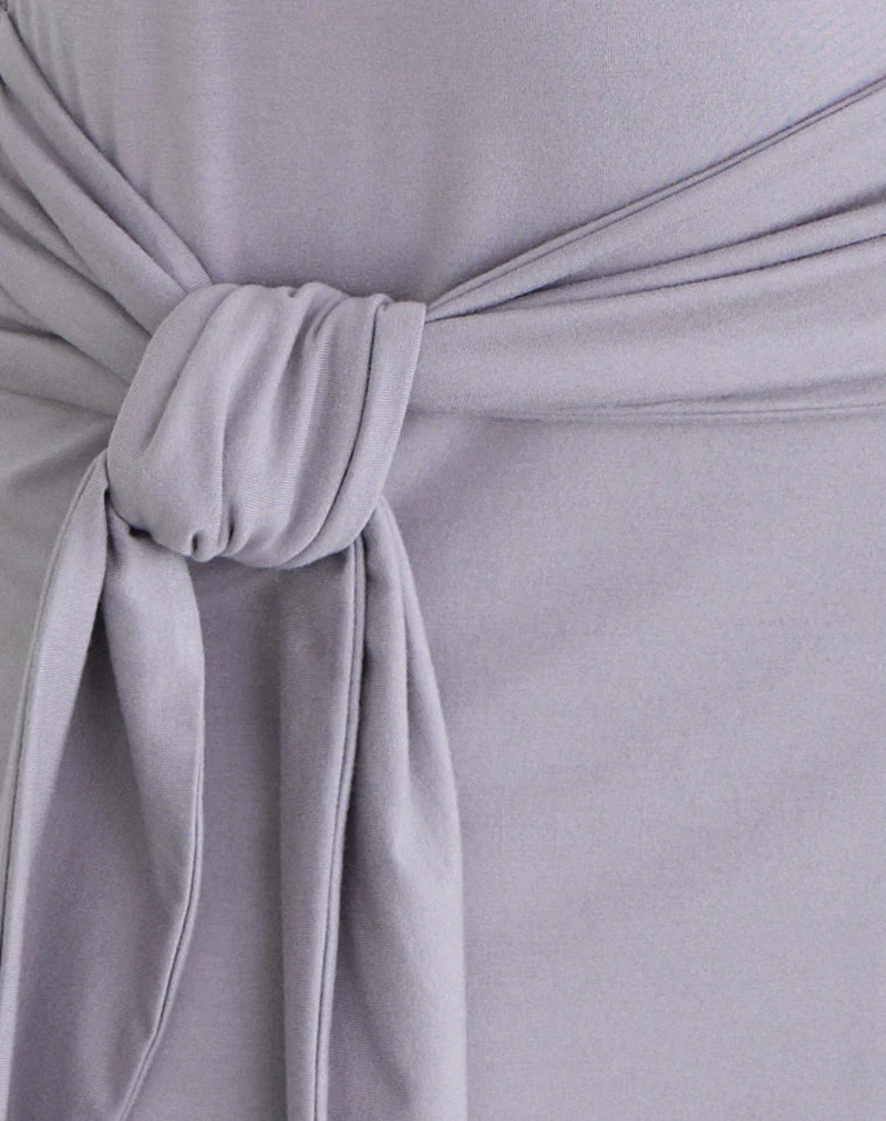 Genya Minikleid in Lila-Grau
