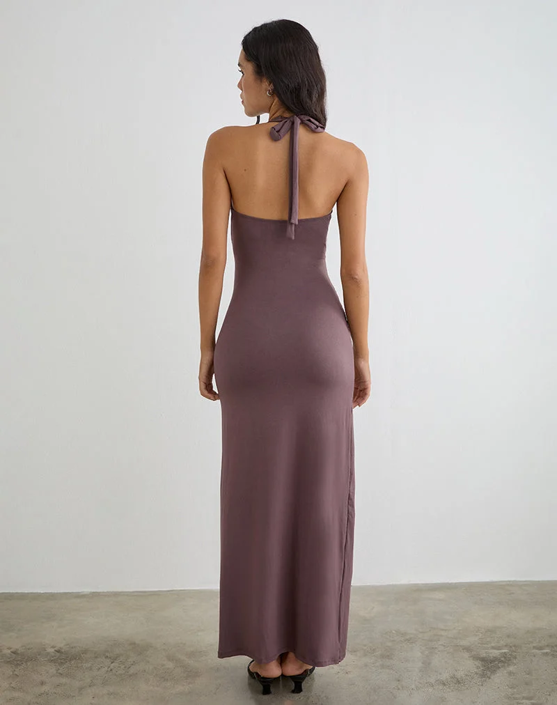 Rohesia Maxikleid in Deep Taupe