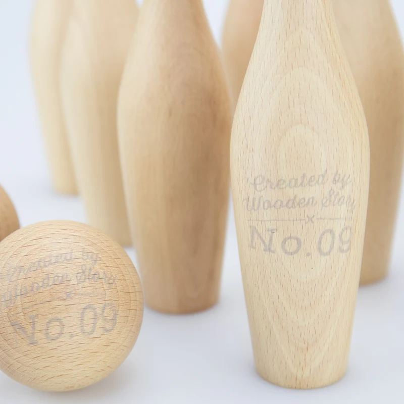 Bowling-Set - natur
