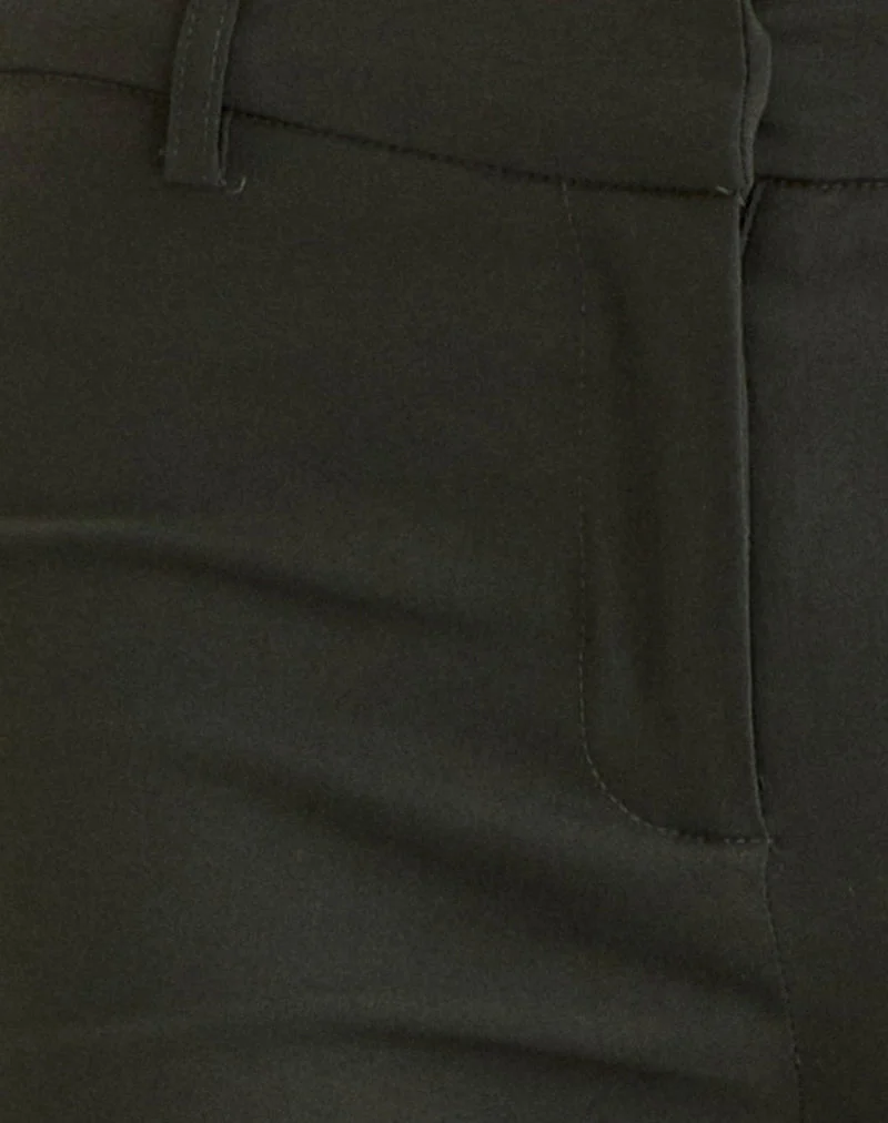 Darias Low Rise Flare Hose in Dunkelkhaki