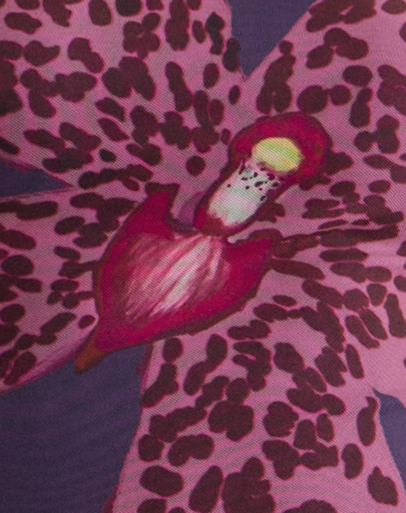 Fayola Maxikleid in leuchtendem Orchideenviolett