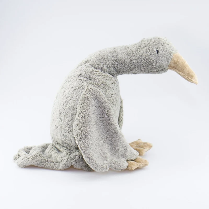Kuscheltier Gans grau mit Dinkelspreu-Inlett - 80cm