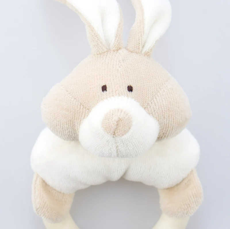 Wooly Organic Rassel Hase mit Holzring