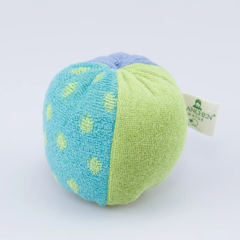 Pünktchenball blau mit Glöckchen