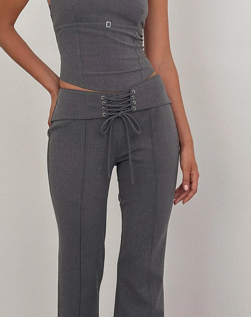 Zallen-Hose in Tailoring Charcoal