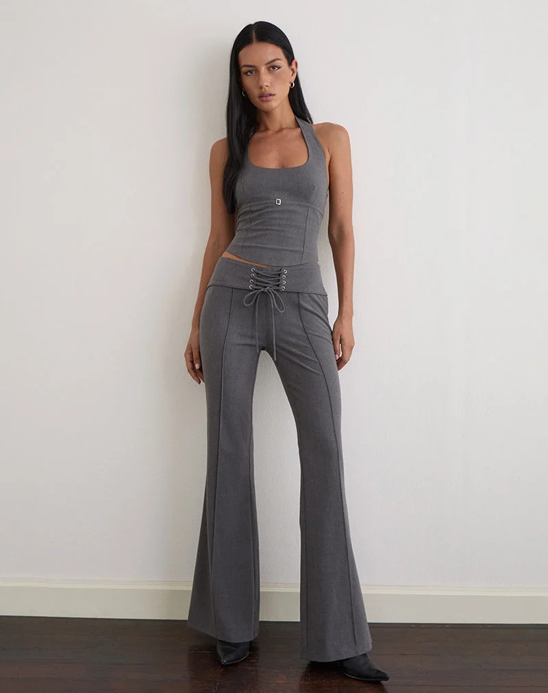 Zallen-Hose in Tailoring Charcoal