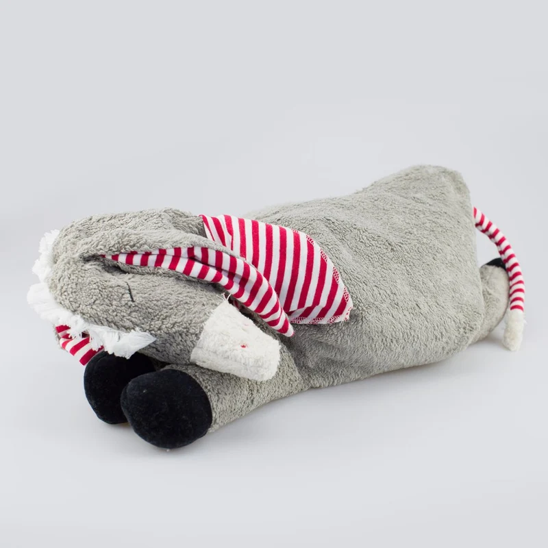 Kuscheltier großer Esel mit Hirse-Inlett