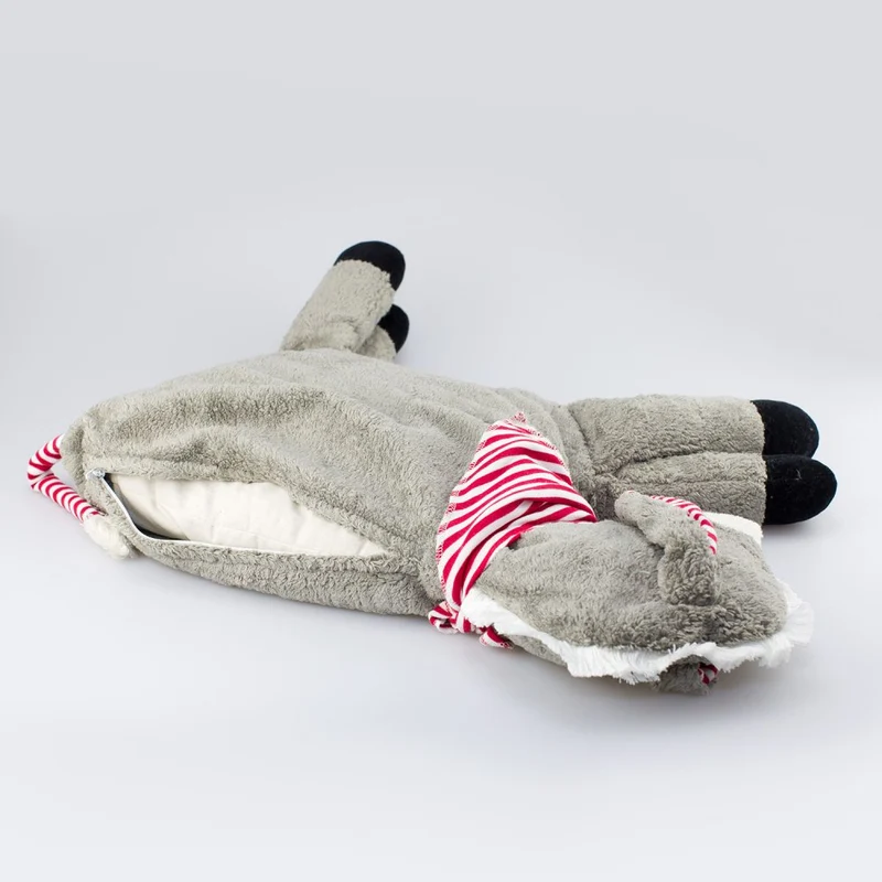 Kuscheltier großer Esel mit Hirse-Inlett