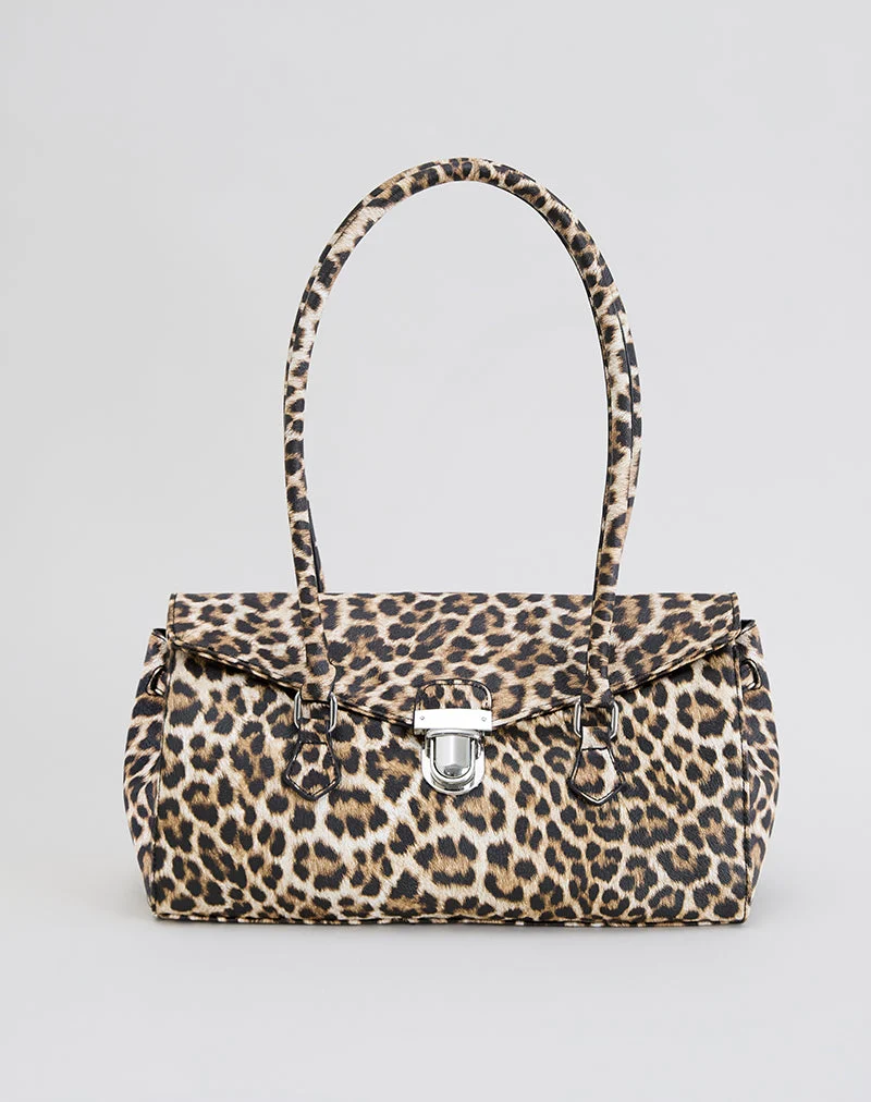 Umhängetasche mit Leopardenmuster