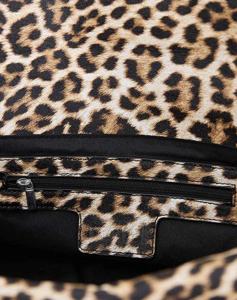 Umhängetasche mit Leopardenmuster