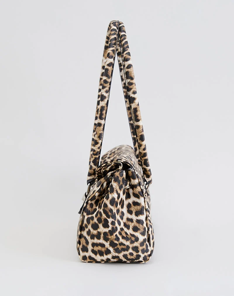 Umhängetasche mit Leopardenmuster