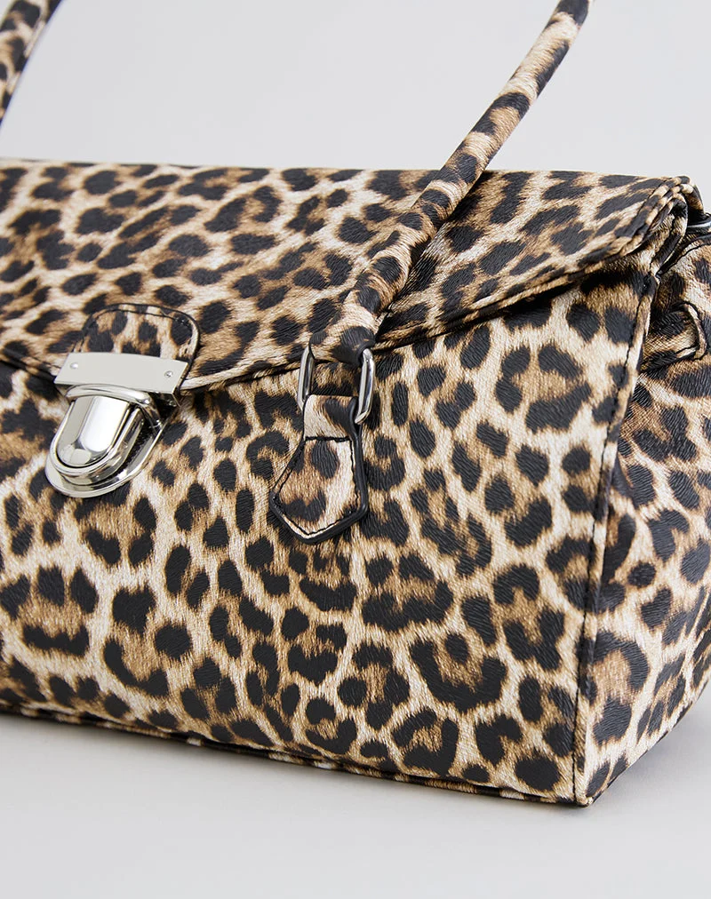 Umhängetasche mit Leopardenmuster