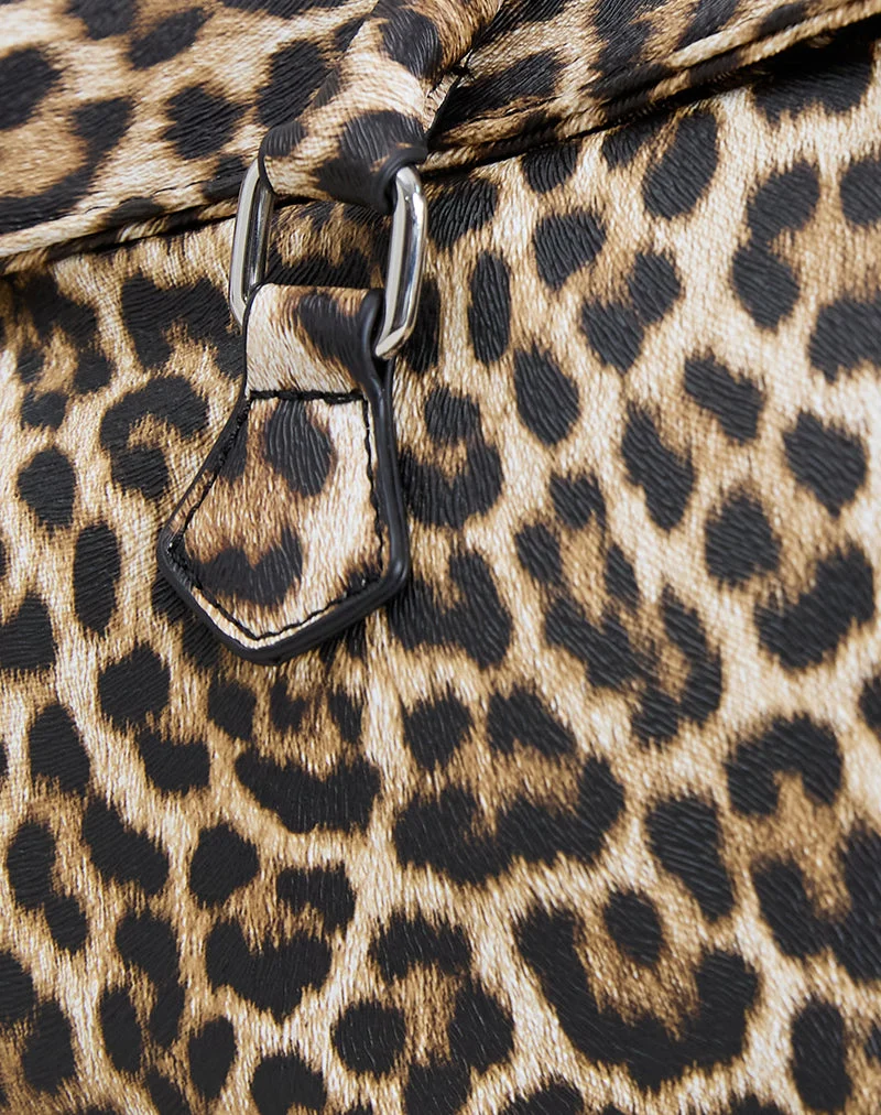 Umhängetasche mit Leopardenmuster