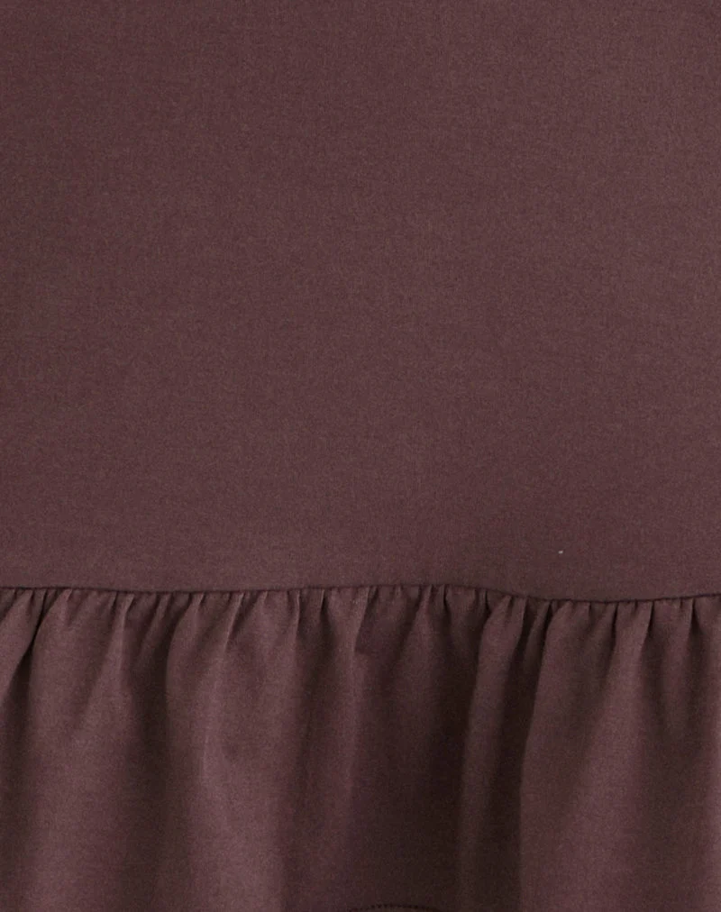 Maufa Minikleid aus Jersey Deep Taupe