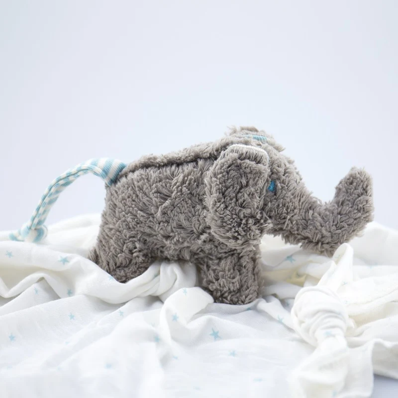 Schmusetuch Elefant blau