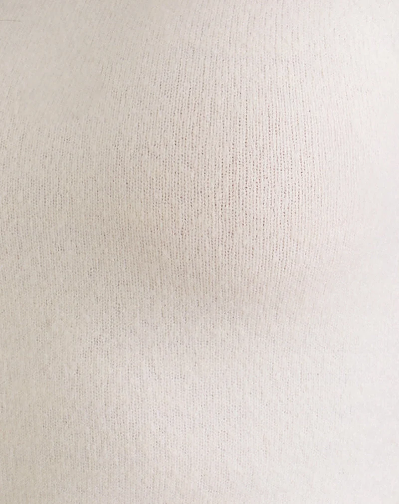 Hanuva Oberteil in Creme gestrickt