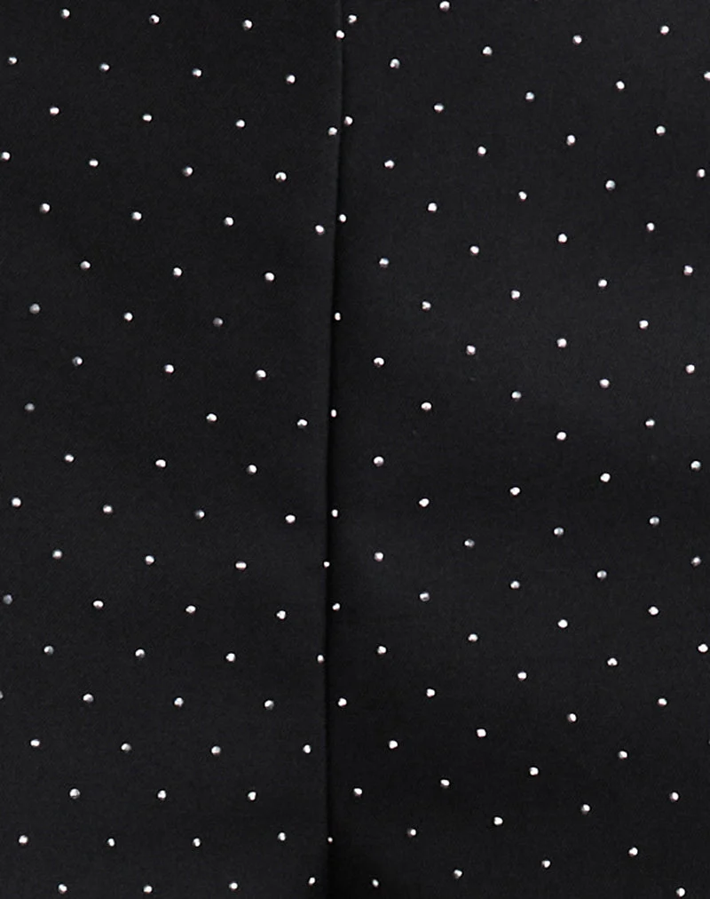 Nivra Short in Diamante Tailoring Schwarz