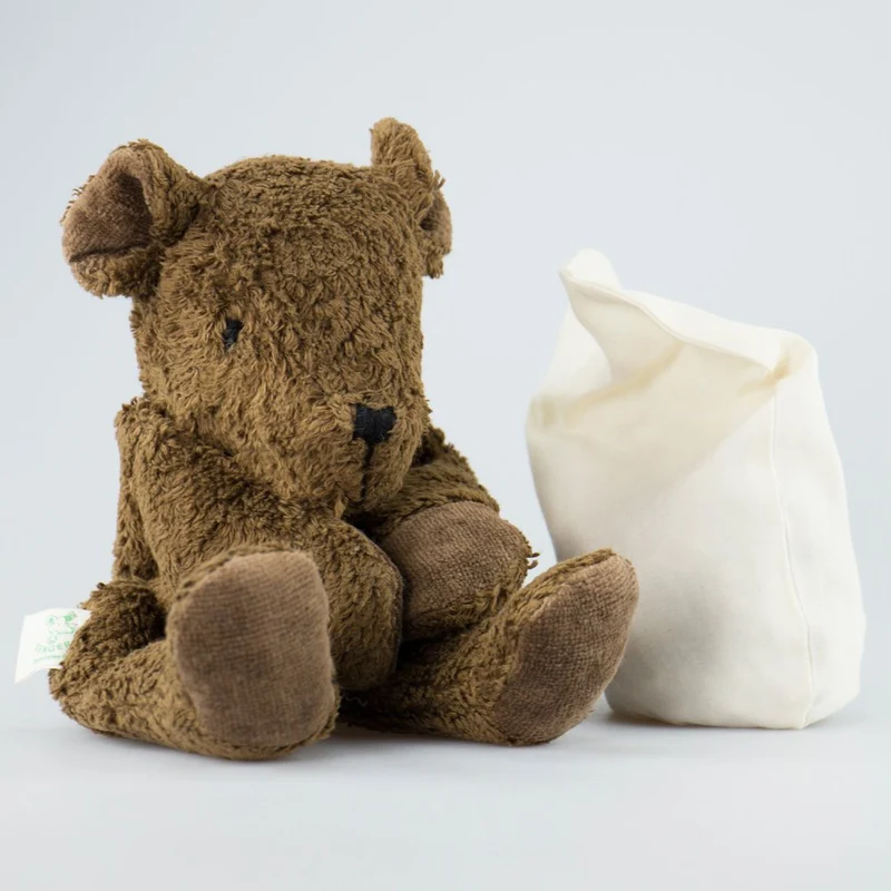 Kuscheltier Braunbär mit Kirsch oder Traubenkern-Inlett
