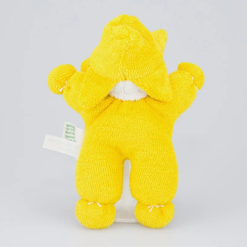 Püppchen Sternchen mit Rassel gelb - 15 cm
