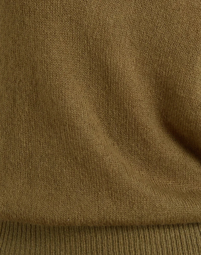 Sinda Scoopback Oberteil in Knit Olive