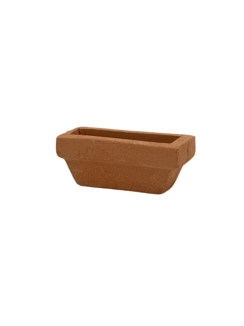 Blumenkasten glatt Terrakotta