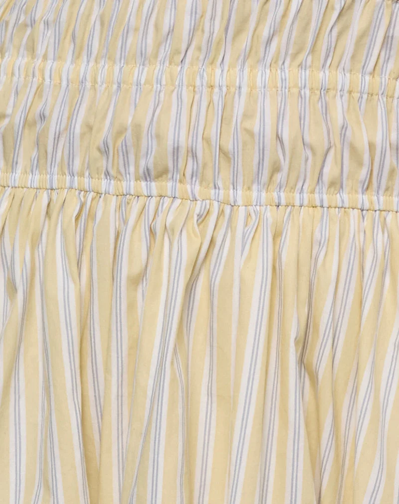 Rasmil Minikleid in Candy Stripe Gelb