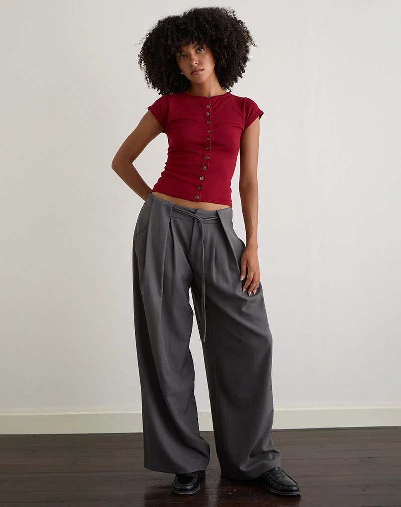 Rivela Tie Waist Hose in Grau