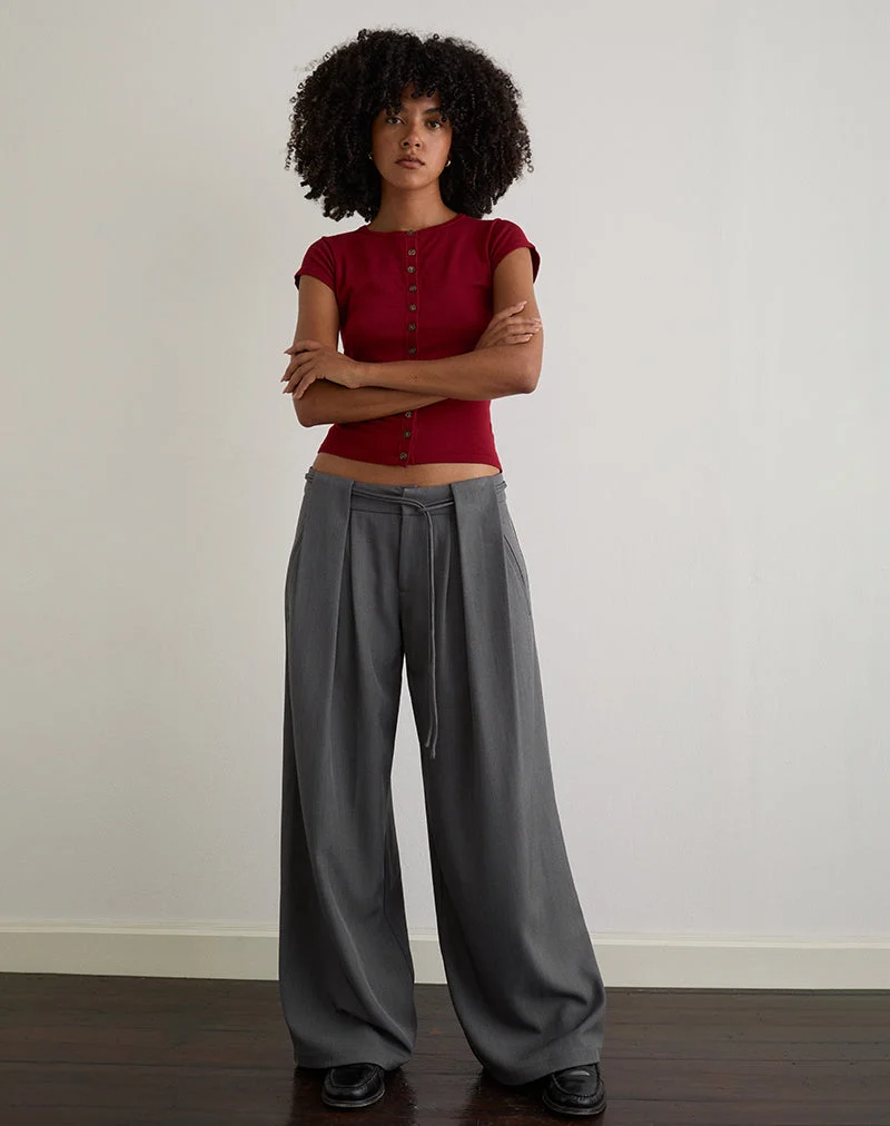 Rivela Tie Waist Hose in Grau