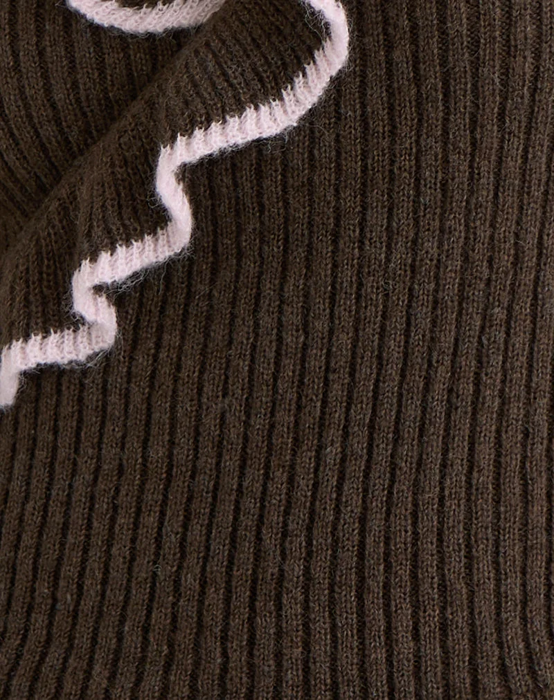 Christella Top in Zartbitterschokolade mit Rosa