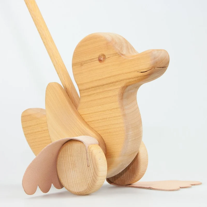 Schiebeente aus Holz