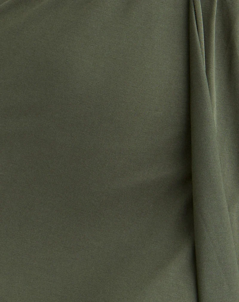 Miyoko Halter-Minikleid in Grün