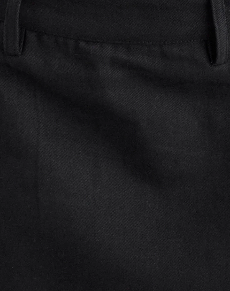 Carlin Minirock aus Twill Schwarz
