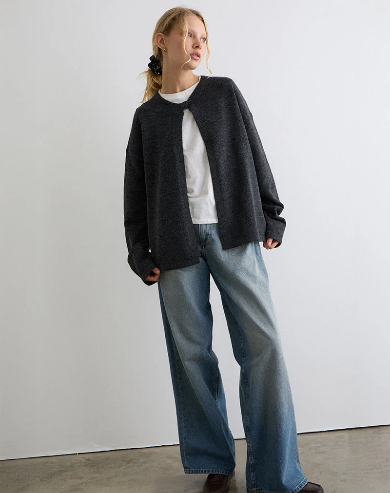 Maureen Strickjacke in Dunkelgrau
