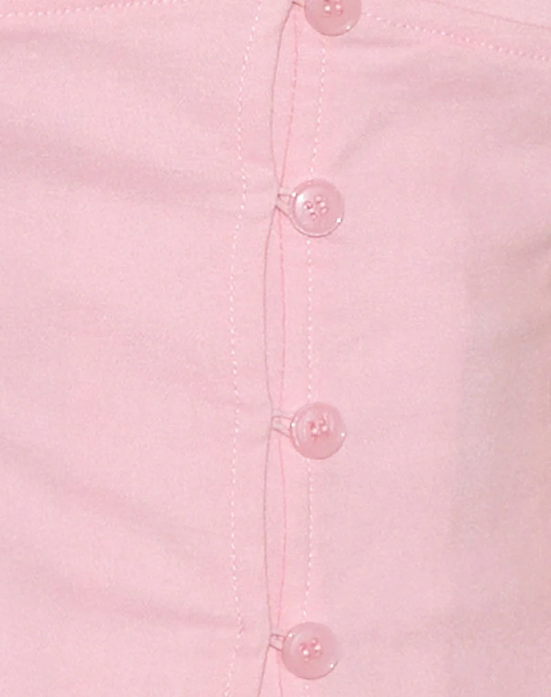 Oorja Neckholder-Top in Tailoring Babyrosa