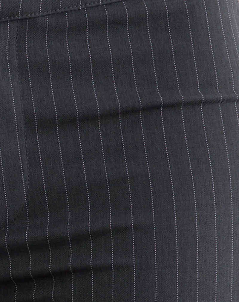 Malvinas Hose in Tailoring Grau Gestreift