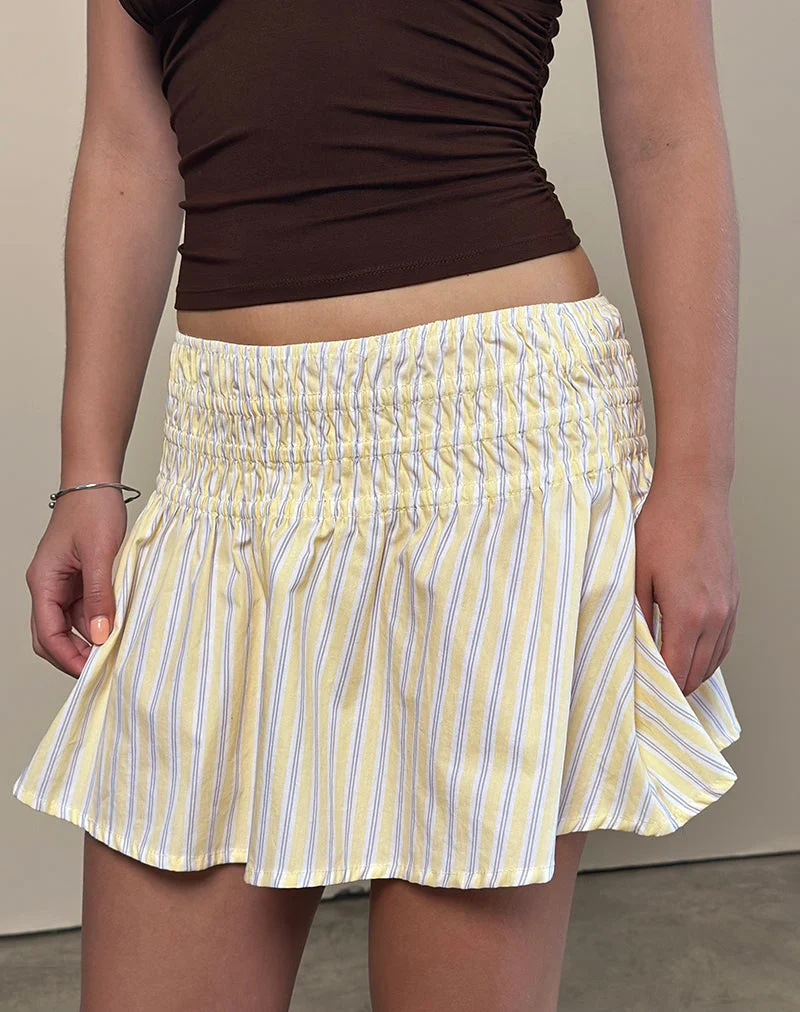 Nelesi Minirock in Candy Stripe Gelb