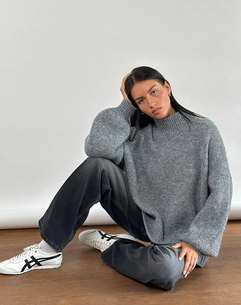 Amato Pullover in Übergröße in Grau