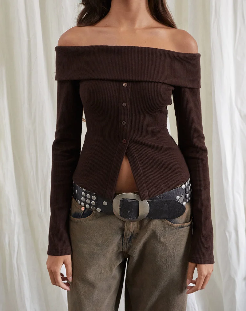 Candida Cardi in Bitterschokolade