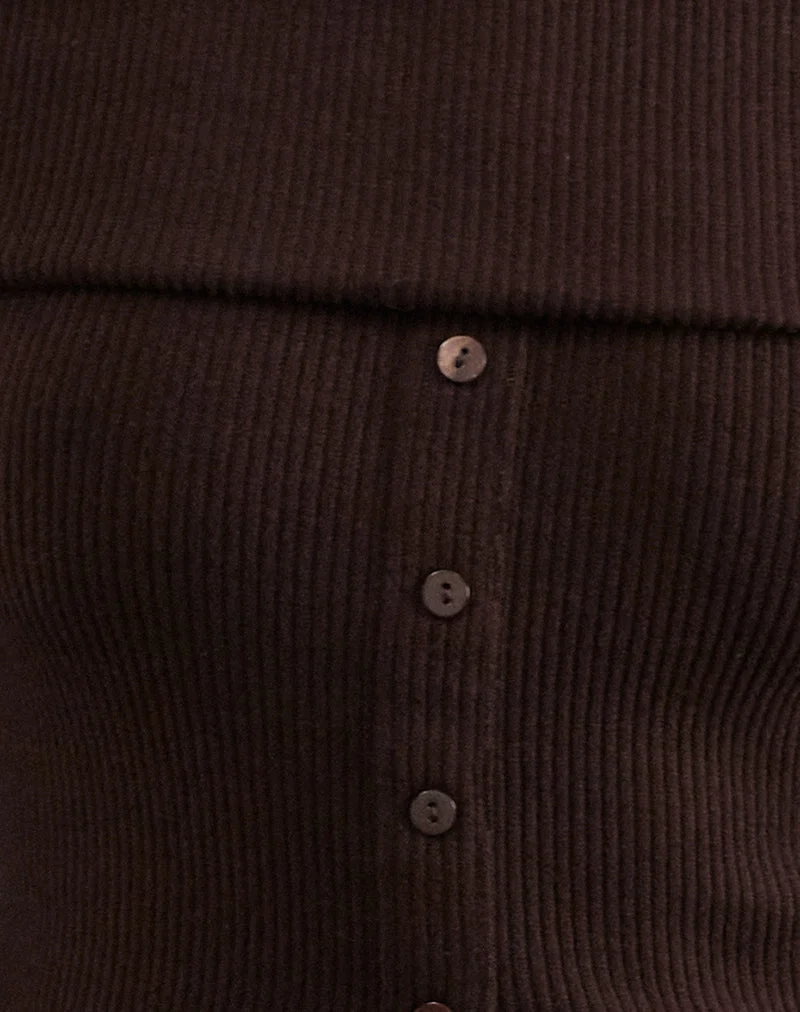 Candida Cardi in Bitterschokolade