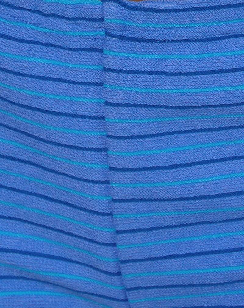 Sera Short in Frottee blau gestreift