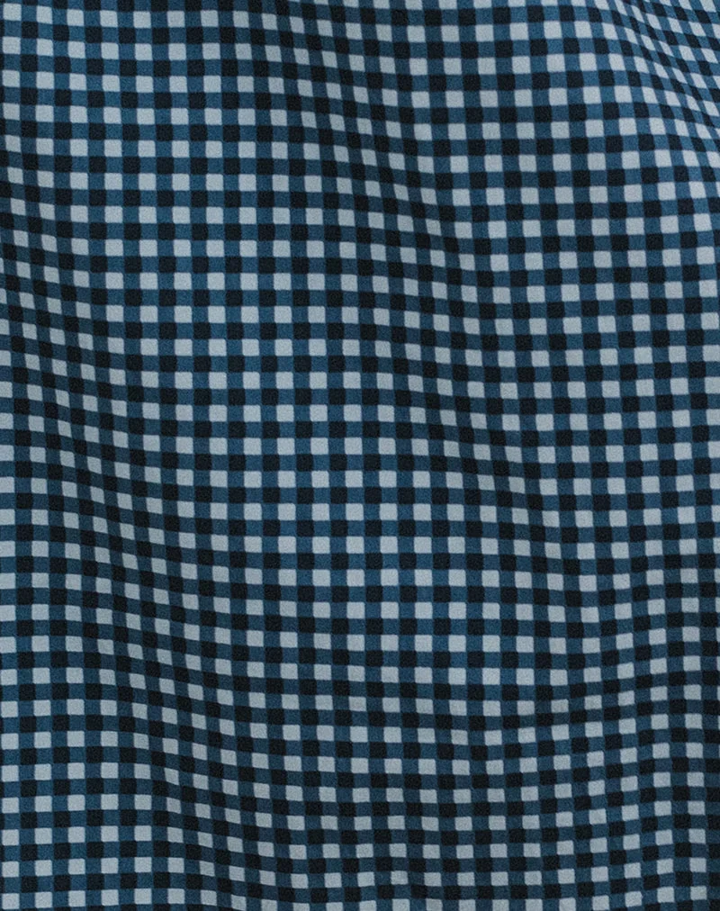 Sanjina Midirock in Mini Dunkelblau Gingham