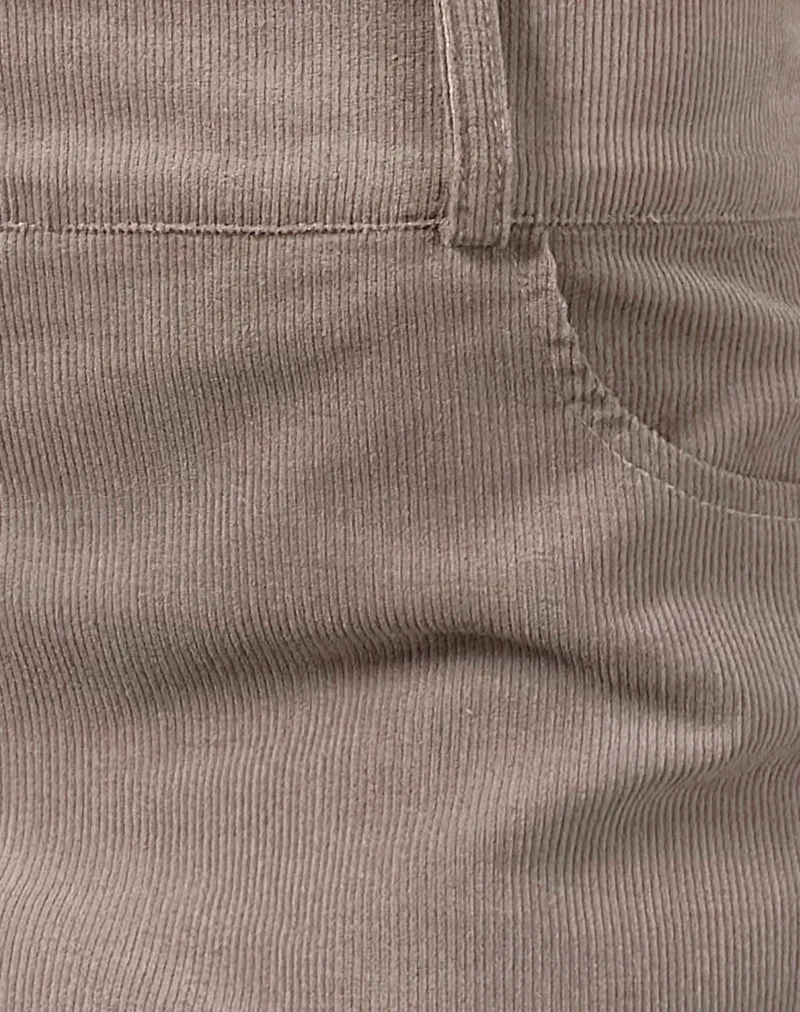 Mahito Skort aus Babycord Light Taupe