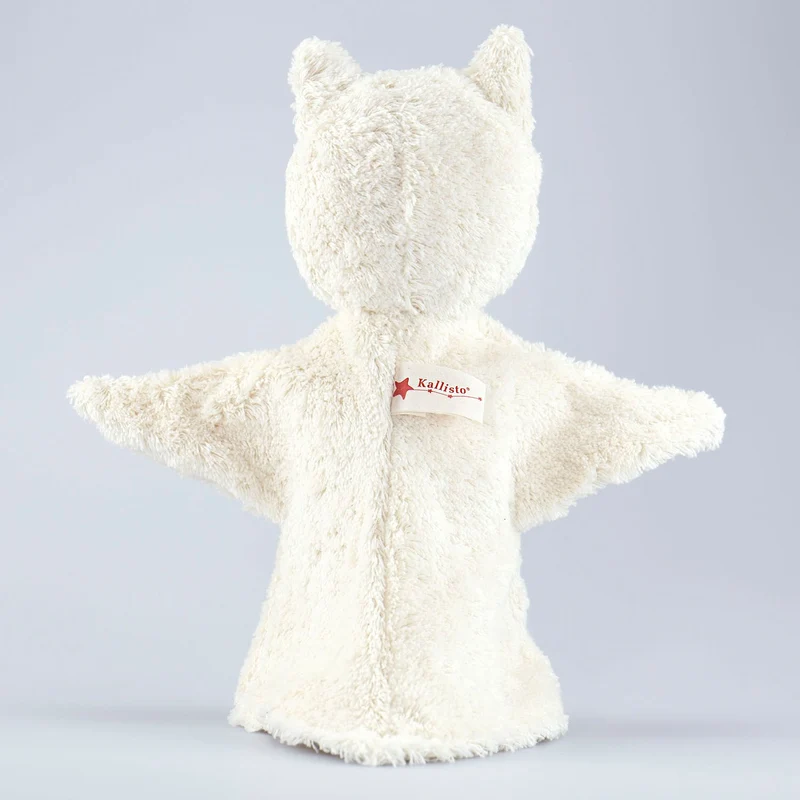 Eule Handpuppe weiß