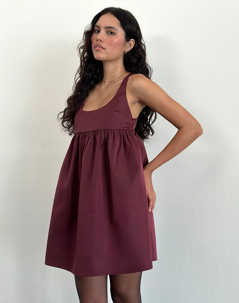 Marona Kleid in Dunkelbeere