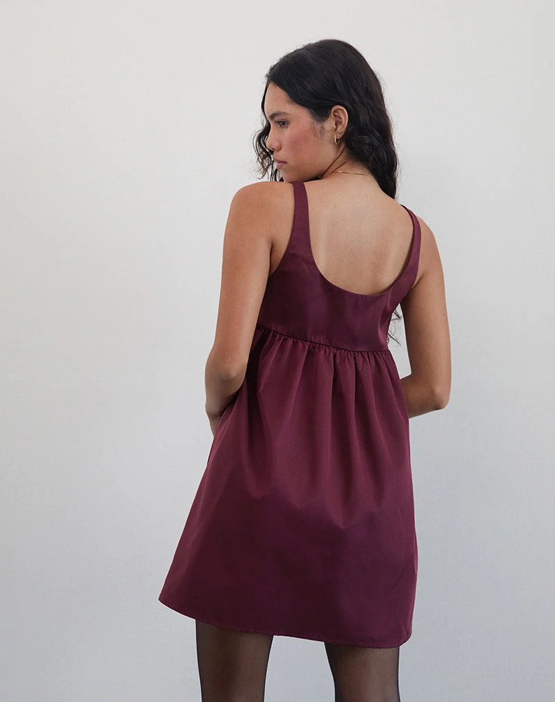 Marona Kleid in Dunkelbeere