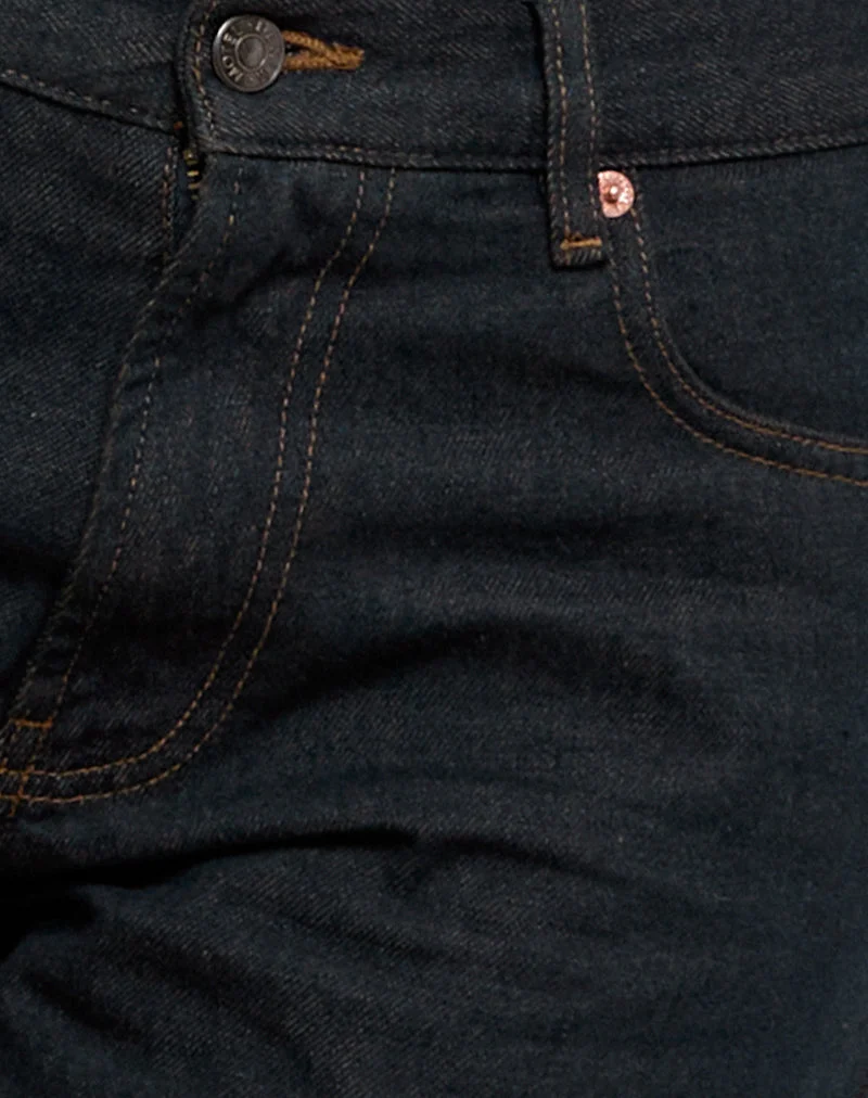 Schmale Parallel Jeans in Indigo