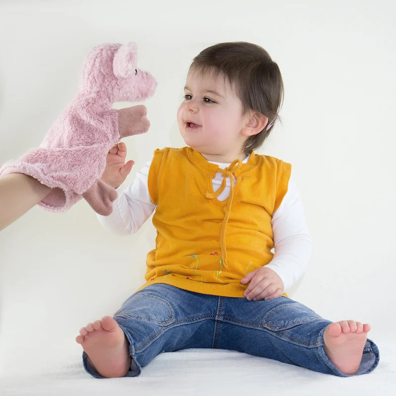 Handpuppe Schwein